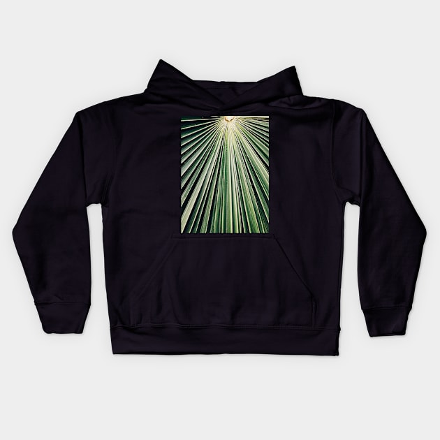 Palm Leaf Kids Hoodie by visualspectrum